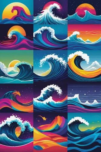 rainbow waves,japanese waves,waves circles,wave pattern,ocean waves,japanese wave paper,waves,abstract backgrounds,japanese wave,water waves,wind wave,ocean background,swirls,braking waves,currents,motif,seascape,seascapes,wave motion,big wave,Conceptual Art,Sci-Fi,Sci-Fi 18