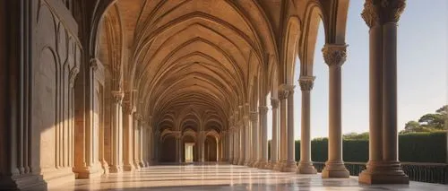 colonnades,colonnade,abbaye de belloc,cloistered,archways,umayyad palace,arcaded,alcazar of seville,cloisters,porticoes,cloister,pillars,hall of the fallen,alhambra,columns,stanford university,king abdullah i mosque,columnas,jeronimos,abbaye,Conceptual Art,Oil color,Oil Color 13