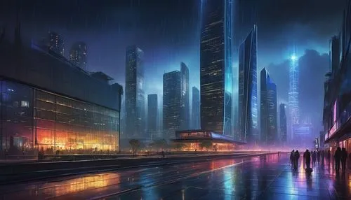 cybercity,cityscape,coruscant,futuristic landscape,city scape,cityscapes,cyberpunk,cybertown,metropolis,shadowrun,cyberport,sci fiction illustration,urbanworld,city at night,bladerunner,megapolis,fantasy city,neuromancer,coldharbour,cityzen,Art,Classical Oil Painting,Classical Oil Painting 13