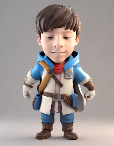 3d model,scout,male elf,3d figure,cute cartoon character,character animation,3d rendered,adventurer,matsuno,game character,scandia gnome,3d render,male character,material test,osomatsu,game figure,elphi,gnome,vax figure,pubg mascot,Digital Art,3D