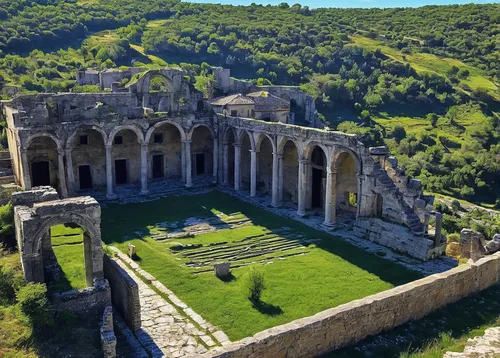 celsus library,ancient theatre,halic castle,roman theatre,abbaye de belloc,the ruins of the palace,thracian cliffs,umayyad palace,bouleuterion,open air theatre,monastery,unesco world heritage site,monastery israel,castle complex,temple of diana,help great bath ruins,unesco world heritage,gordes,roman temple,poseidons temple,Illustration,American Style,American Style 12