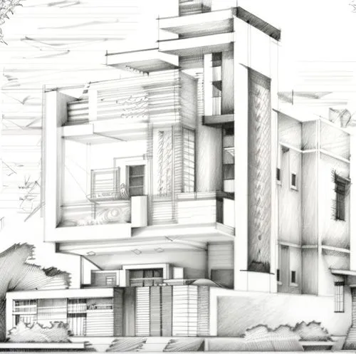 me in the style of albert Einstein,maya civilization,architect plan,multi-story structure,eco-construction,kirrarchitecture,cubic house,build by mirza golam pir,multi-storey,house drawing,formwork,bui