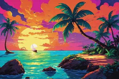 tropics,ocean paradise,tropical sea,tropical island,tropical beach,sub-tropical,summer background,lagoon,hd wallpaper,cartoon video game background,ocean background,coast sunset,dolphin background,south seas,an island far away landscape,colorful background,dream beach,ocean,would a background,dusk background,Conceptual Art,Daily,Daily 24