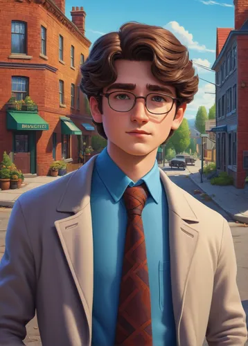 rowan,peter,cartoon doctor,spy,cute tie,formal guy,smart look,jim's background,real estate agent,business man,drexel,john lennon,spy visual,tie,attorney,ken,stylish boy,professor,ryan navion,necktie,Illustration,Realistic Fantasy,Realistic Fantasy 26