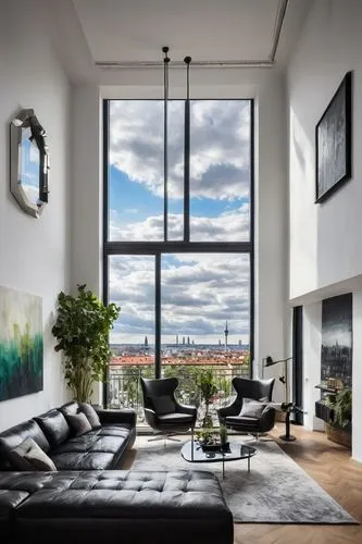 sky apartment,apartment lounge,penthouses,livingroom,living room,loft,scandinavian style,appartement,sitting room,contemporary decor,apartment,modern decor,an apartment,shared apartment,the living room of a photographer,home interior,danish furniture,modern room,lofts,minotti,Conceptual Art,Oil color,Oil Color 22