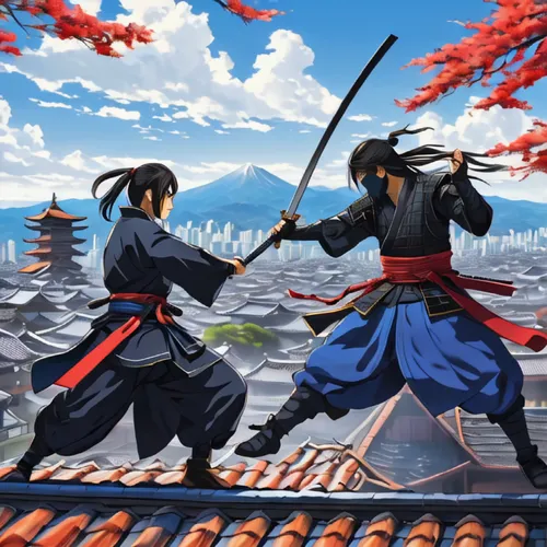 samurai,kenjutsu,japanese martial arts,battōjutsu,samurai fighter,tsukemono,sōjutsu,swordsmen,iaijutsu,kiyomizu,daitō-ryū aiki-jūjutsu,sword fighting,aikido,game illustration,ninjutsu,duel,martial arts,japanese art,nabemono,samurai sword,Illustration,Japanese style,Japanese Style 09