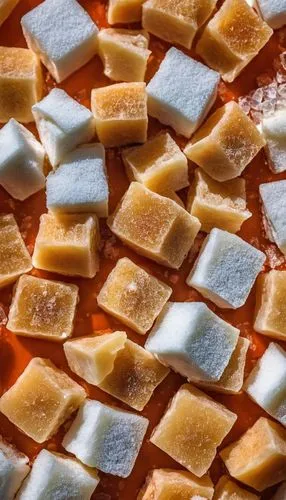 sugar cubes,parmigiano,malfatti,caramels,agnolotti,cappelletti,Photography,General,Realistic