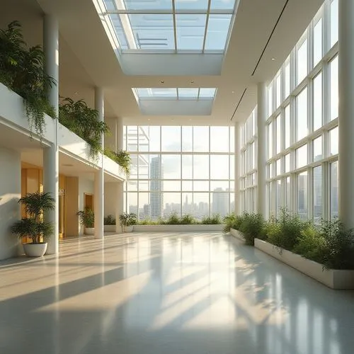 atriums,daylighting,atrium,3d rendering,conservatory,hallway space,school design,skylights,phototherapeutics,glass wall,lobby,electrochromic,wintergarden,office buildings,ambulatory,modern office,sunroom,hallway,office building,render,Photography,General,Realistic