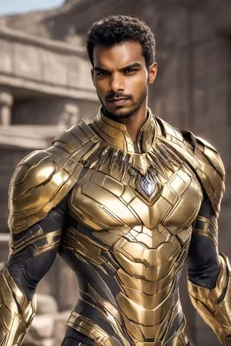 cyrax,zavin,solidus,khalef,heimdall,sendhil,saladin,tariq,messalla,cavill,goldenson,goldtron,amcorp,afrofuturism,steel man,manegold,kanth,chitauri,wakanda,ozymandias,Photography,Realistic