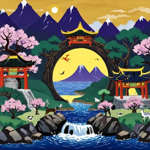 cartoon video game background,japanese background,japanese sakura background,japanese icons,japan landscape,cool woodblock images,japan,takahata,sakura background,background vector,jigoku,kyoto,japon,tokaido,ninomaru,background with stones,hiroshige,japanese floral background,japanese art,japanse,Unique,Pixel,Pixel 05