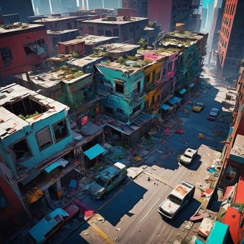 slum,colorful city,microdistrict,urban,slums,city blocks,micropolis,the market,destroyed city,urbanworld,ghettos,soho,cybertown,bazaar,favela,mercado,scrapyards,kano,banana box market,citydev