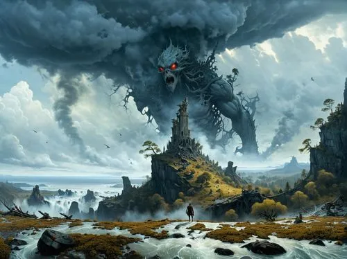 badland,fantasy picture,tartarus,azathoth,yuggoth,gravemind,Conceptual Art,Fantasy,Fantasy 29