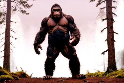 gorilla,silverback,ape,kong,king kong,neanderthal,wolfman,wolverine,cave man,great apes,primitive person,forest man,baboon,gorilla soldier,tamaskan dog,primate,concept art,cougnou,reconstruction,brute,Conceptual Art,Sci-Fi,Sci-Fi 14