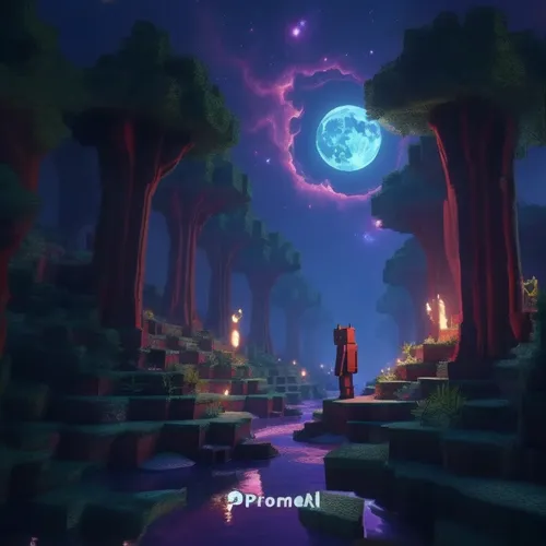 an image of a person standing on a road with the words prom on it,platforming,fantasia,wildstar,arenanet,dreamstone,devilwood