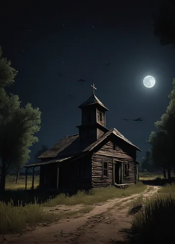 wooden church,lonely house,barn,witch house,witch's house,red barn,farmstead,old barn,the haunted house,night scene,devilwood,barns,the farm,horse barn,haunted house,church painting,lostplace,little church,homestead,ghost town,Photography,Documentary Photography,Documentary Photography 15