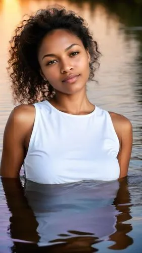 photoshoot with water,girl on the river,mahdawi,lakeisha,nneka,in water