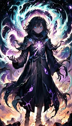 magus,violet evergarden,cg artwork,monsoon banner,mage,astral traveler,nebula guardian,zodiac sign libra,libra,celestial chrysanthemum,merlin,dark-type,umiuchiwa,summoner,killua,medusa gorgon,celestial event,supernova,aura,magician,Anime,Anime,Realistic