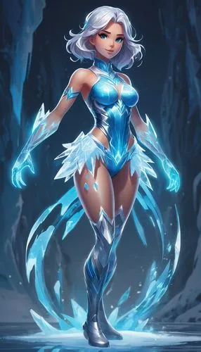 ice queen,winterblueher,blue enchantress,tiber riven,show off aurora,the snow queen,elsa,ice,ice princess,white rose snow queen,icemaker,cancer icon,father frost,mezzelune,aquarius,polar aurora,elza,olaf,venera,goddess of justice,Conceptual Art,Fantasy,Fantasy 02