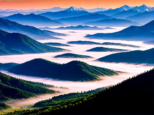 alpine landscape,mountainous landscape,mountain landscape,mountain scene,japanese mountains,high alps,mountains,sea of clouds,mountain valleys,japanese alps,moutains,the landscape of the mountains,mountain slope,high mountains,high landscape,landscape mountains alps,slovak tatras,autumn mountains,dune landscape,mountain ranges,Illustration,Japanese style,Japanese Style 18