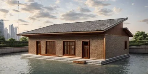 boat house,floating huts,pool house,boat shed,house by the water,house with lake,wooden house,boathouse,3d rendering,wooden sauna,stilt house,aqua studio,houseboat,cube stilt houses,timber house,minia