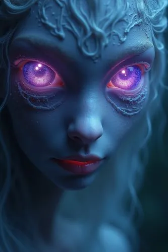 violet eyes,violet head elf,blue enchantress,bjd,drow,ultraviolet,Photography,Artistic Photography,Artistic Photography 01