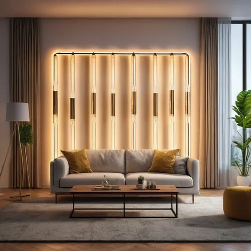 modern decor,bamboo curtain,contemporary decor,modern minimalist lounge,minotti,apartment lounge,Photography,General,Realistic