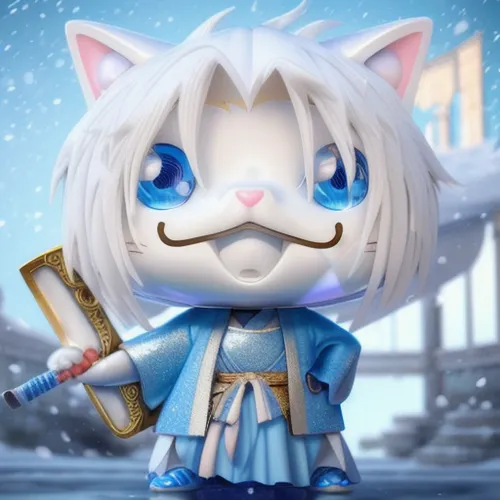 white cat,whitey,kusa mochi,birman,father frost,chibi,ori-pei,cat kawaii,uruburu,snowball,goki,winterblueher,cat warrior,nyan,komajirou,yujacha,ragdoll,doll cat,cute cartoon character,kitfo