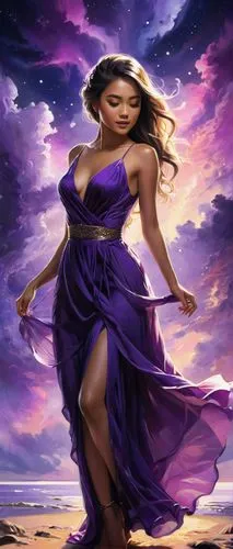 zodiac sign libra,purple dress,purple background,african american woman,purple landscape,la violetta,purple,fantasy woman,girl on the dune,fantasy art,horoscope libra,purple moon,fantasy picture,purple lilac,libra,celtic woman,the zodiac sign pisces,sorceress,yogananda,african woman,Conceptual Art,Fantasy,Fantasy 03