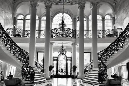 cochere,entrance hall,marble palace,foyer,fortnum,atrium,galleria,staircase,syon park,lobby,rotundas,rotunda,staircases,atriums,wanamaker,farmleigh,athenaeum,hermitage,galeries,lanesborough,Illustration,Black and White,Black and White 33