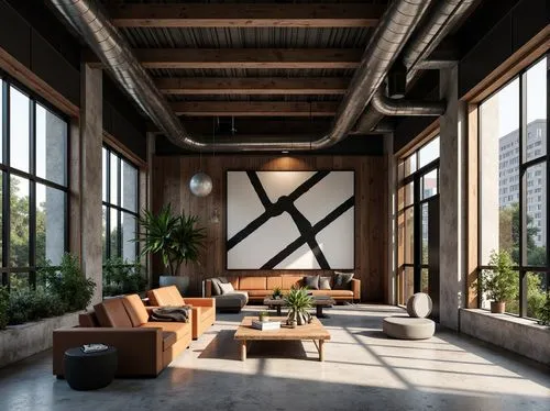 loft,lofts,wooden beams,interior design,penthouses,interiors,modern decor,living room,interior modern design,minotti,wooden windows,contemporary decor,modern office,an apartment,indoor,apartment lounge,apartment,empty interior,livingroom,interior decor