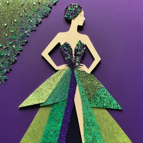 green mermaid scale,siriano,paper art,dress form,tiana,rapunzel,Unique,Paper Cuts,Paper Cuts 07