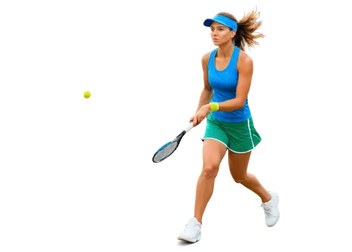 Tennis court, HD wallpaper, panoramic view, blue sky, fluffy white clouds, green grass, tennis racket, tennis ball, net in center, player in action, dynamic pose, athletic wear, sneakers, sweatband, m