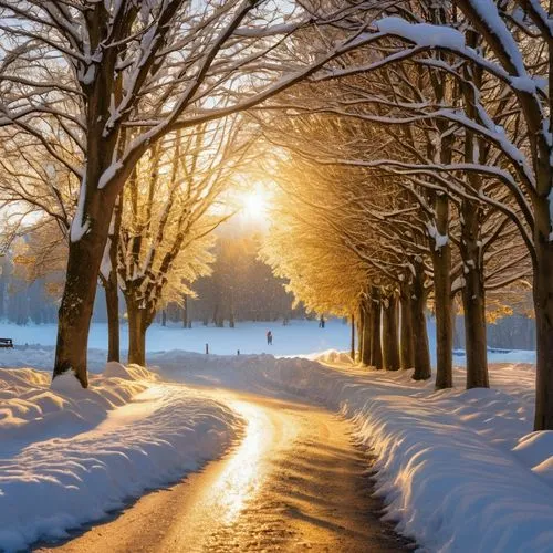 winter landscape,snow landscape,snowy landscape,winter light,winter background,tree lined path,Photography,General,Realistic