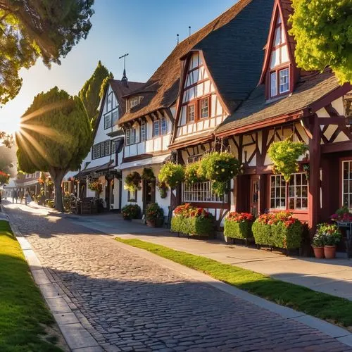 solvang,kleinburg,kerrisdale,starnberg,palo alto,leavenworth,half-timbered houses,oberammergau,hahndorf,northern germany,goslar,yountville,marken,stellenbosch,bavarian swabia,kitzbuhel,franconian switzerland,aurora village,ingolstadt,quedlinburg,Photography,General,Realistic