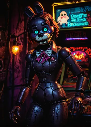 rubber doll,3d render,deco bunny,killer doll,cyberpunk,cabaret,dark park,color rat,retro halloween,cinema strip,diner,nora,arcade games,halloween background,penny,halloween wallpaper,retro background,day of the dead frame,bonbon,plush figure,Unique,Pixel,Pixel 04