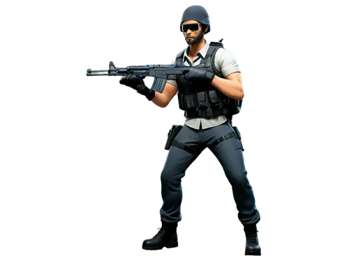 pubg mascot,spy,snipey,grenadier,assault rifle,mercenary,sniper,submachine gun,man holding gun and light,spy visual,merc,dissipator,wall,kalashnikov,png image,marksman,jackal,bazlama,agent,colt,Illustration,Vector,Vector 05