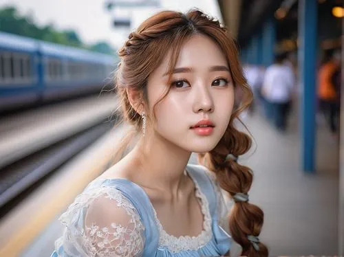 the girl at the station,yujia,ellin,harbin,youqian,yangxin,Photography,General,Natural