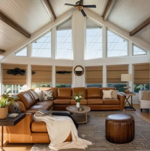 family room,luxury home interior,ceiling fan,vaulted ceiling,stucco ceiling,ceiling-fan,living room,contemporary decor,mid century modern,home interior,livingroom,wooden beams,pool house,modern living