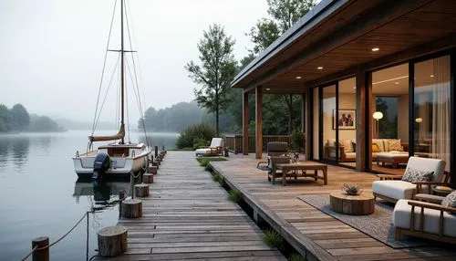 house by the water,houseboat,boat dock,boat house,house with lake,boathouse,summer cottage,dock,wooden decking,deckhouse,floating huts,scandinavian style,houseboats,boat shed,boatshed,boathouses,dockside,summer house,lake view,undock