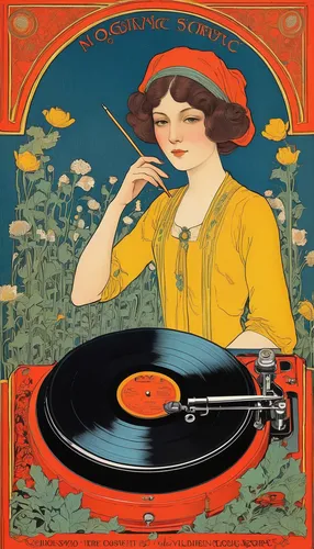 gramophone record,78rpm,long playing record,phonograph record,the gramophone,gramophone,the phonograph,old world oriole,phonograph,folk music,music record,old records,orange blossom,cd cover,ethel barrymore - female,shellac record,german ep ca i,lillian gish - female,art deco woman,lilian gish - female,Illustration,Retro,Retro 11