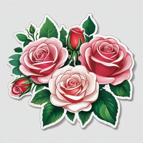 rose flower illustration,rose png,flowers png,roses pattern,rosas,rose flower drawing,Unique,Design,Sticker