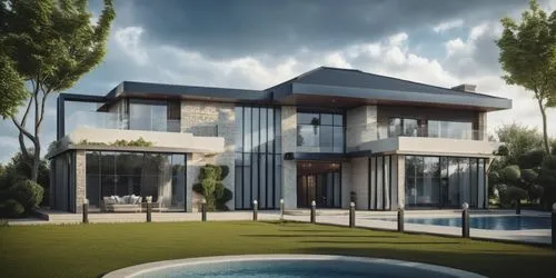 modern house,3d rendering,fresnaye,pool house,luxury property,holiday villa,Photography,General,Realistic