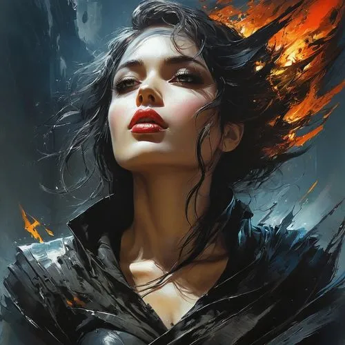 fantasy portrait,fantasy art,mystical portrait of a girl,vampire woman,cinder,vampire lady,Conceptual Art,Fantasy,Fantasy 12