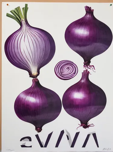 Write a humorous dialogue between two vendors at a chaotic farmers market, where purple onions become the centerpiece of their banter.,eggplants,red onion,brinjal,onion bulbs,onion,persian onion,endiv