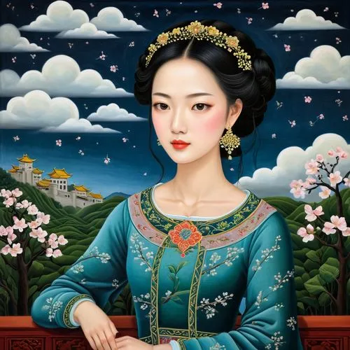 yangmei,xueliang,xiaohong,jiaozhi,zhiqing,jianfei,rongfeng,chuseok,jianshe,oriental princess,yuanpei,yingjie,jingqian,qianfei,xiaomei,xiaohua,xiaofei,oriental painting,xiaoyun,kuangyin,Illustration,Abstract Fantasy,Abstract Fantasy 12