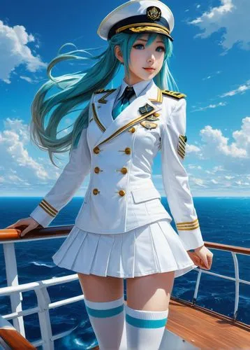 marineau,at sea,delta sailor,azzurra,naval,kantai collection sailor,cocaptain,yachtswoman,arpeggio,cruiseliner,michiru,capitaine,nautical star,admiral,hmas,senkaku,sailor,cruiser aurora,easycruise,sea fantasy,Conceptual Art,Fantasy,Fantasy 12