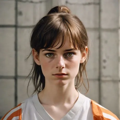 portrait of a girl,clementine,girl portrait,soccer player,district 9,daisy jazz isobel ridley,handball player,orange,actress,basketball player,mystical portrait of a girl,lilian gish - female,felicity jones,the girl's face,young woman,sports girl,goalkeeper,british actress,feist,orla,Photography,Natural