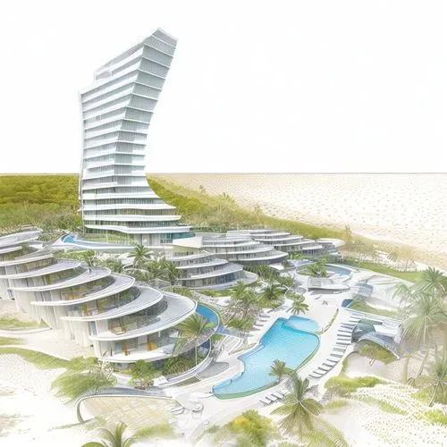 futuristic architecture,jumeirah beach hotel,cube stilt houses,beach resort,seaside resort,eco hotel,mamaia,3d rendering,hotel complex,coastal protection,sanya,holiday complex,artificial island,largest hotel in dubai,resort,cancun,hotel riviera,las olas suites,condominium,dune ridge