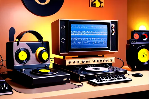 music studio,home studio,sound studio,music production,recording studio,home studios,studio shot,studios,rental studio,studio,studio microphone,propellerhead,audio equipment,studio photo,estudios,stereo system,mixing table,focusrite,3d render,console mixing,Illustration,Retro,Retro 12