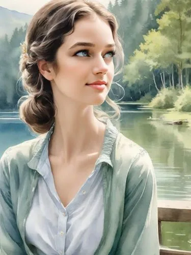 a regal-looking diva. The scene is framed by a white background that adds a touch of blue and green to the picture.,liesel,katniss,avonlea,dorthy,pemberley,scodelario,beren,gwtw,ardently,dorothy,girl 